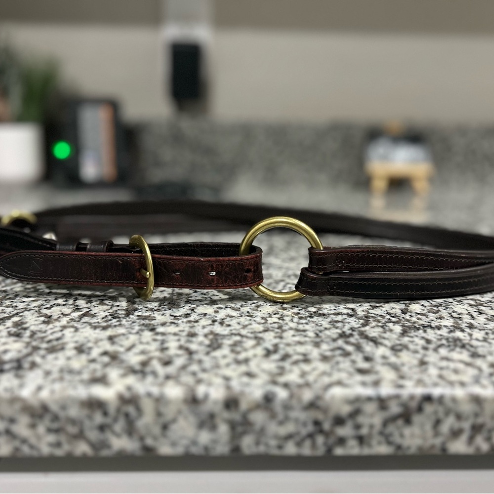 Sophisticated Dark Brown Leather Belt